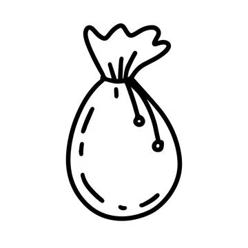 A bag with ties. Vector illustration Stock Illustration