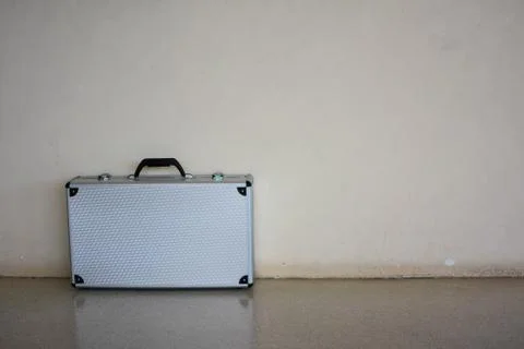 The bag.On the wall background Stock Photos