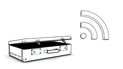 Bag with wireless sign Stock Footage 2782220