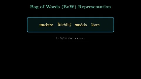 Bag of Words Featurization Vídeos de archivo 338374557
