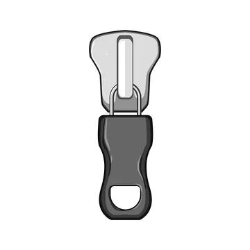 Bag zipper puller cartoon vector illustration Illustrazione stock