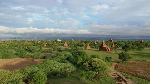 Bagan Flight 6 Vídeo Stock 134582296