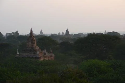Bagan morning Stock Photos
