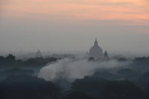 Bagan morning Stock Photos