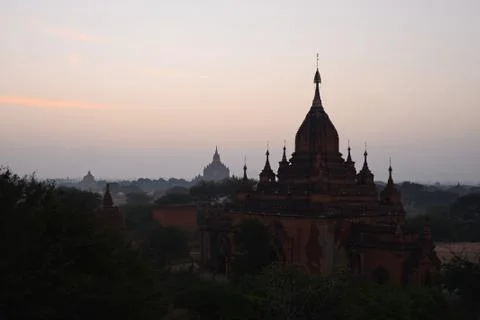 Bagan morning Stock Photos