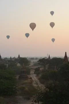 Bagan morning Stock Photos