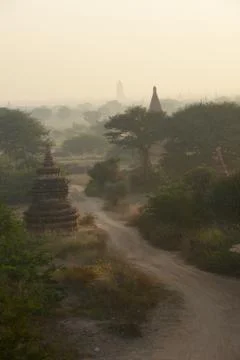 Bagan morning Stock Photos