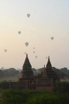 Bagan morning Stock Photos