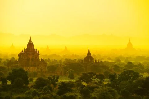 Bagan in myanmar Stock Photos