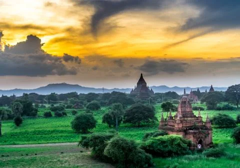 Bagan, Myanmar Foto stock