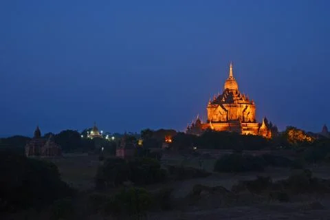 Bagan night Stock Photos