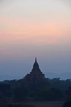 Bagan sunset Stock Photos