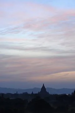 Bagan sunset Stock Photos