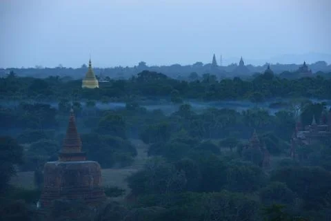 Bagan sunset Stock Photos