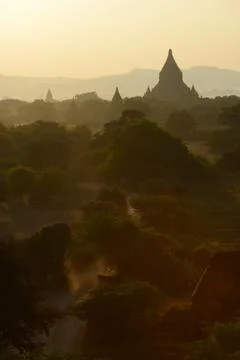 Bagan sunset Stock Photos