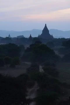 Bagan sunset Stock Photos