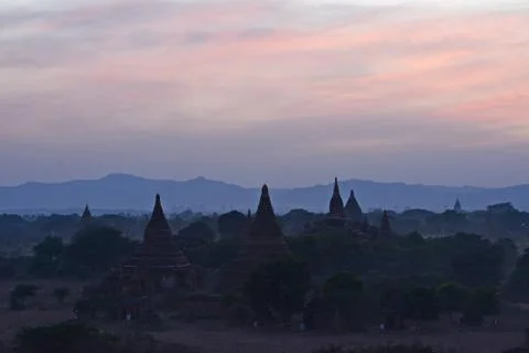 Bagan sunset Stock Photos