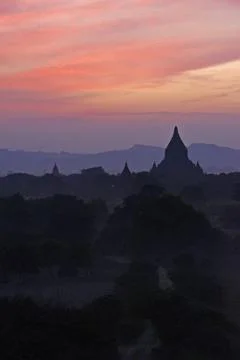 Bagan sunset Stock Photos