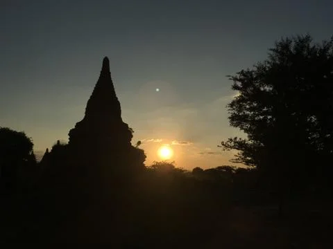 Bagan Sunset Stock Photos