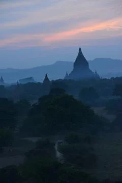 Bagan sunset Stock Photos