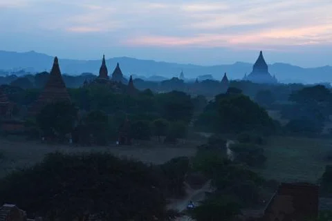 Bagan sunset Stock Photos