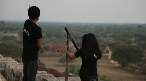 Bagan temple exterior 스톡 동영상 11293060