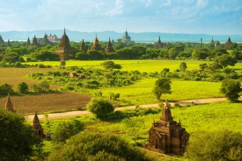 Bagan temples Stock Photos