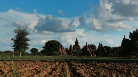Bagan Timelapse of temple Stock Footage 44269849