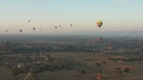 BaganBalloons 03 Stock Footage 106351861