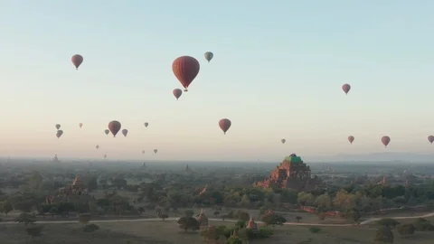 BaganBalloons 05 Stock Footage 106352780