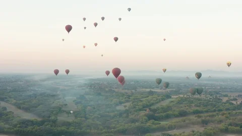 BaganBalloons 09 Stock Footage 106353423