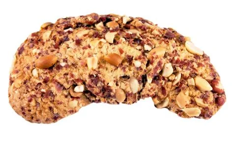Bagel with peanuts Stock Photos