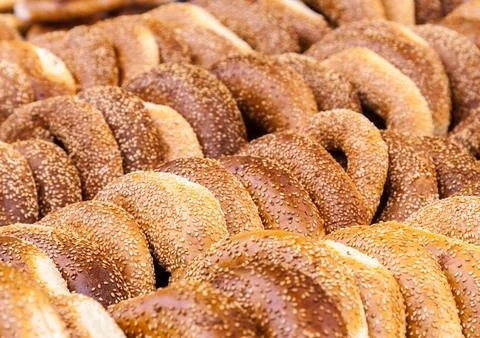 Bagele, traditional arab bread. Jerusalem Stock Photos