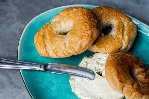 Bagels for Breakfast! Stock Photos