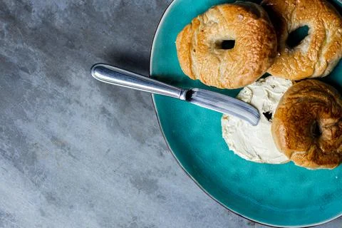Bagels for Breakfast! Stock Photos