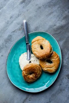 Bagels for Breakfast! Stock Photos