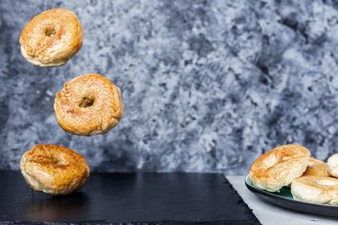 Bagels for Breakfast! Stock Photos
