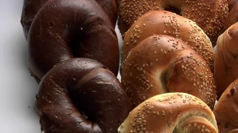 Bagels Stock Footage 8570453