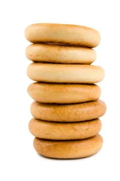 Bagels isolated Stock Photos