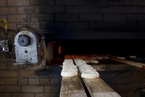 Bagels ready to bake Stock Photos