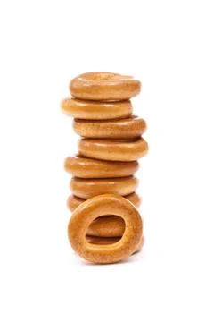 Bagels stack 스톡 사진