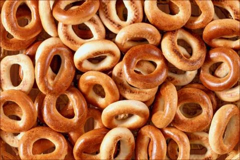 Bagels texture Stock Photos
