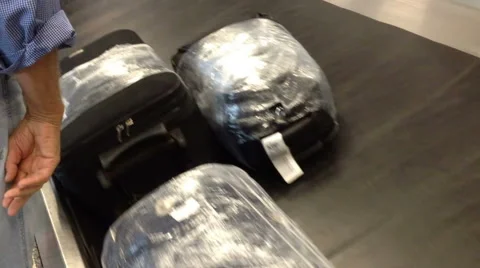 Baggage At The Airport Stock Footage 42141784