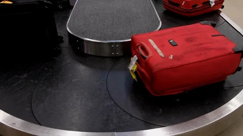 Baggage at airport Stock Footage 108673198