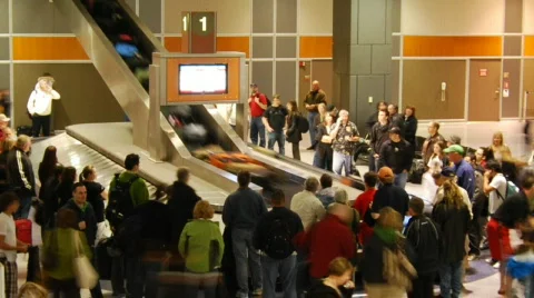 Baggage Area Stock Footage 344754