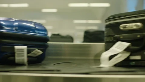 Baggage carousel at the airport Video stock 120461263
