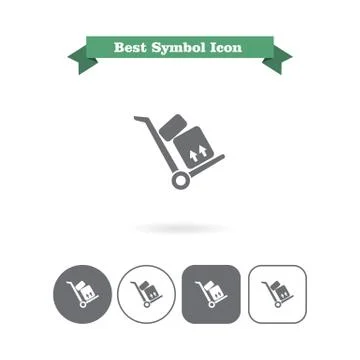 Baggage on cart Stock-Illustration