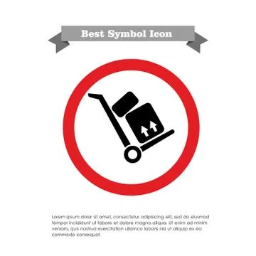 Baggage on cart 스톡 일러스트