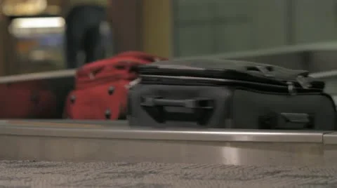 Baggage claim 1 Stock Footage 12670575