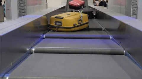 Baggage claim area Video stock 129327720